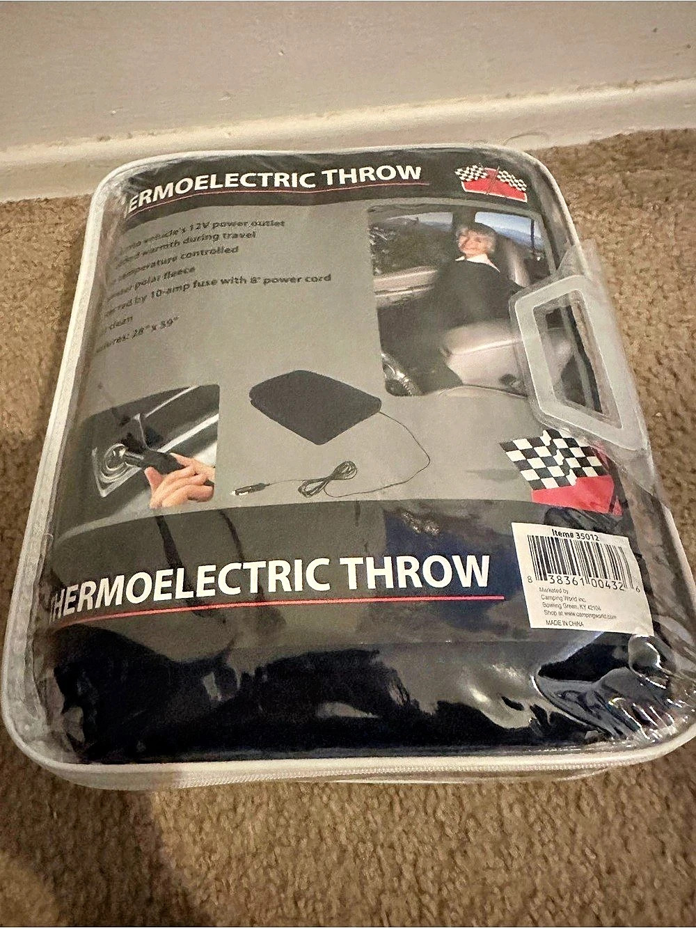 Thermoelectric Throw Black Electric Throw
